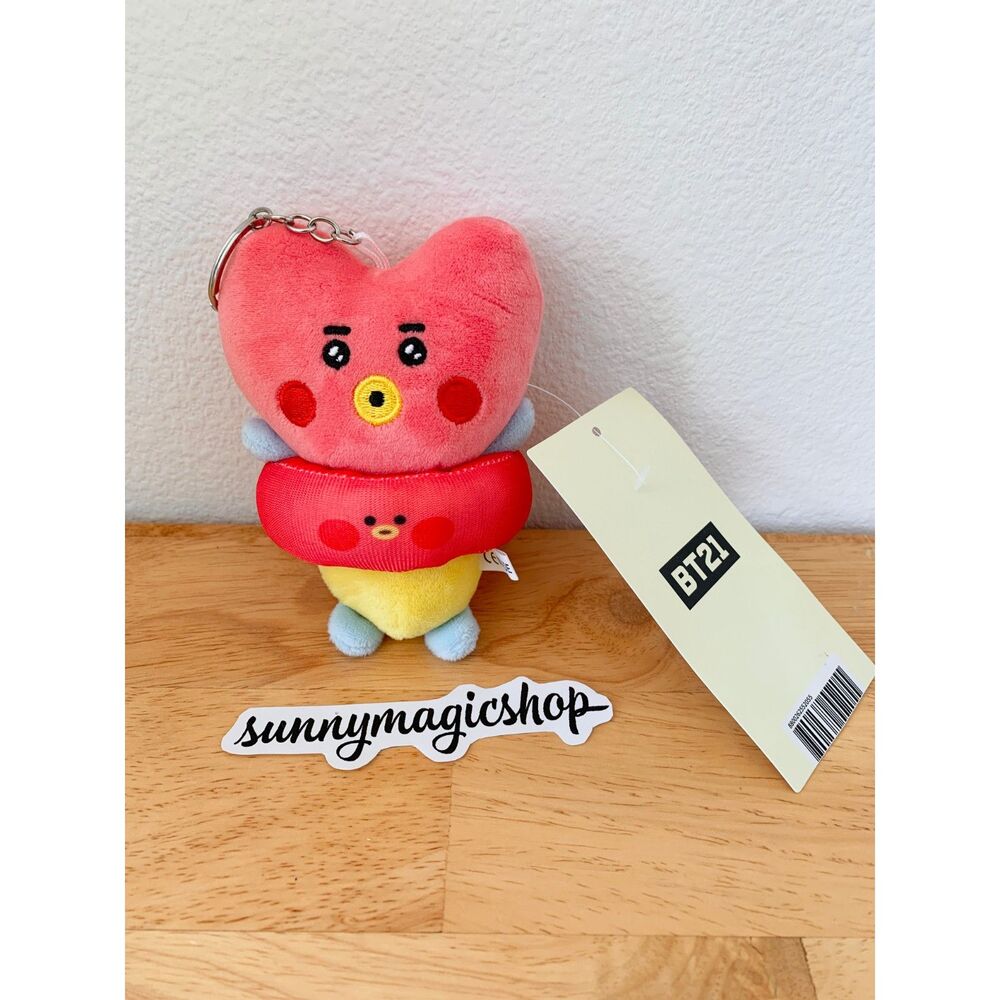 BTS BT2 Line Friends Plush Keychain Pool Splash Tata V Taehyung